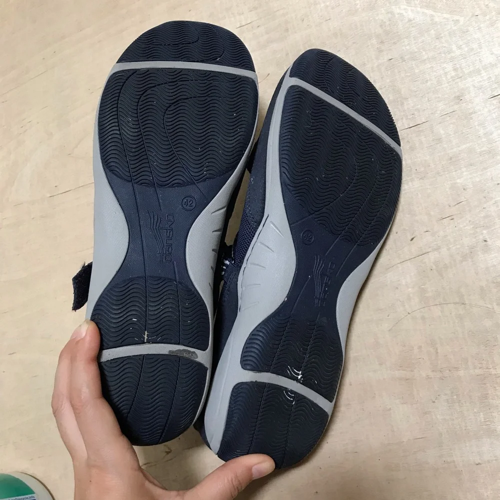 Dansko Women's Hazel Navy Suede Slip On Sneakers Size EU 42